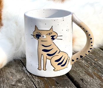 ”Kiki Kitty Cat” mugg i stengods