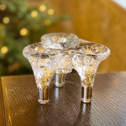 Ljusstake i glas ”Istapp” Göran Wärff Kosta Boda