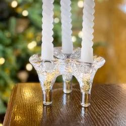 Ljusstake i glas ”Istapp” Göran Wärff Kosta Boda