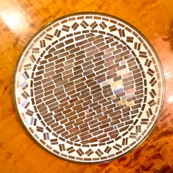 Mosaikfat av glas