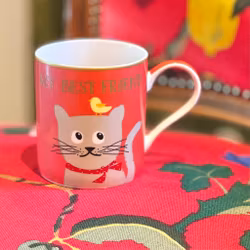 Kopp av porslin katt ”My best friend”