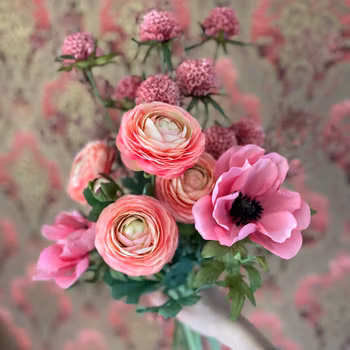 Anemon rosa 43 cm