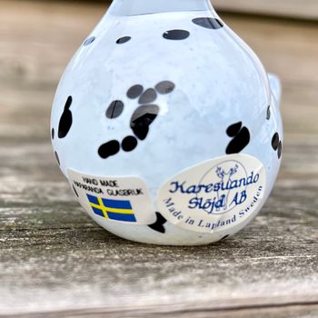 Fågel av glas Haparanda glasbruk
