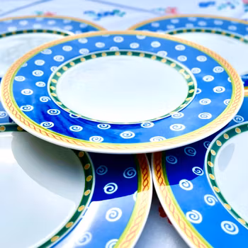 5 förrätts-/salladstallrikar ”Twist Cleá” Villeroy & Boch