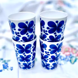 4 lattemuggar ”Mon Amie” Rörstrand Marianne Westman