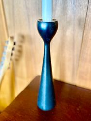 Ljusstake trä svart 1950/60-tal