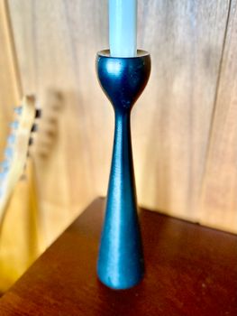 Ljusstake trä svart 1950/60-tal