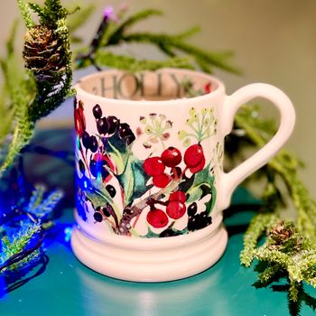 Porslinsmugg Emma Bridgewater ”Rosehip & Holly” NOS