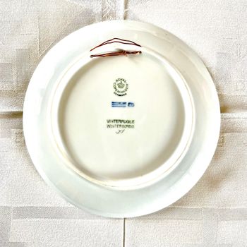 Jultallrik 1987 Royal Copenhagen ”Vinterfugle”