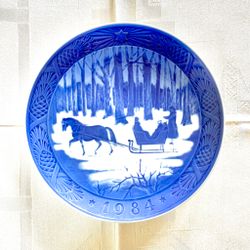 Jultallrik 1984 Royal Copenhagen ”Bjældeklang”
