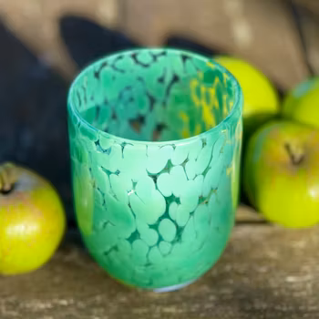 Glas ”Messy” grönt