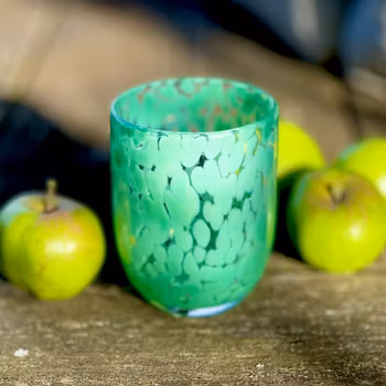 Glas ”Messy” grönt