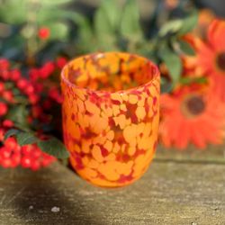 Glas ”Messy” orange