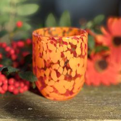 Glas ”Messy” orange
