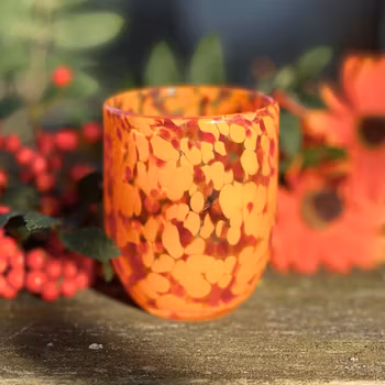Glas ”Messy” orange