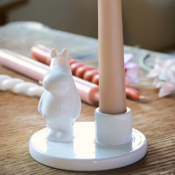 Ljusstake keramik Mumin