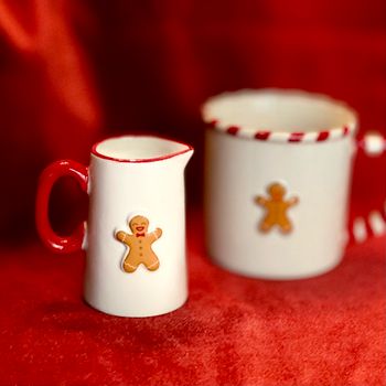 Liten kanna för mjölk eller grädde ”Pepparkaksgubbe”