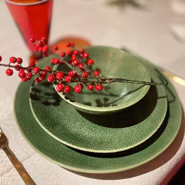 Middagstallrik 28 cm ”Annabelle” grön