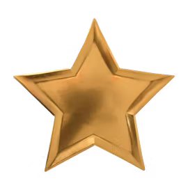 Papperstallrik guldstjärna 8-pack