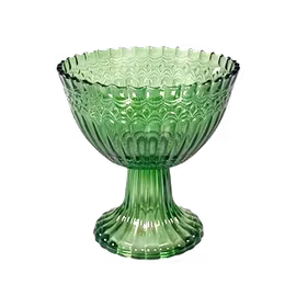 Grön skål av glas
