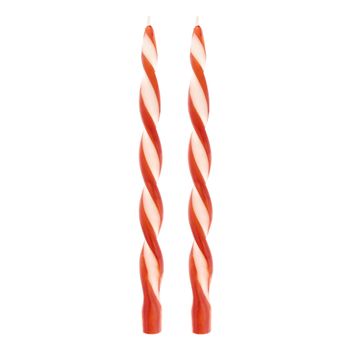 2-pack snurrat ljus RÖD