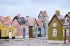 Ljuslykta hus grönt