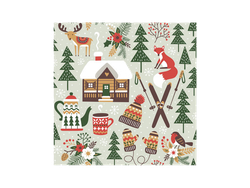 Servett ”Winter cabin”