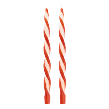 2-pack snurrat ljus RÖD