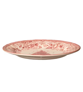 Middagstallrik rosa jul