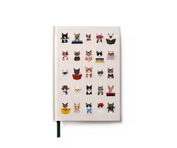 Cats broderad skrivbok