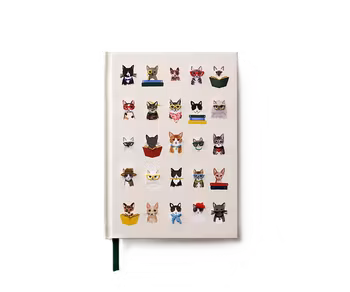 Cats broderad skrivbok