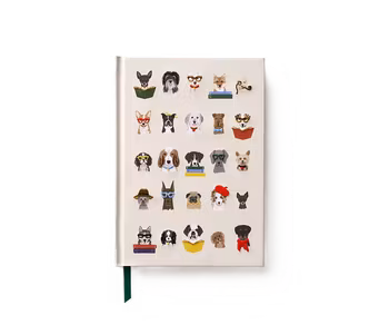 Dogs broderad skrivbok