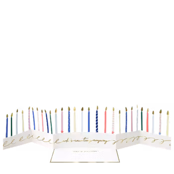 Kort födelsedag ljusrad