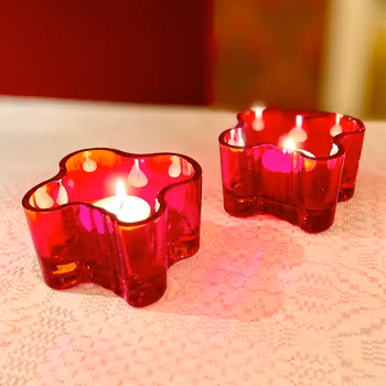 2 ljuslyktor Alvar Aalto Iittala