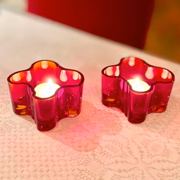 2 ljuslyktor Alvar Aalto Iittala