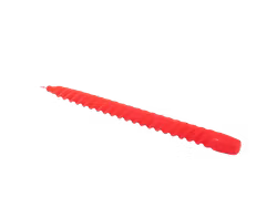 Snurrat stearinljus rött