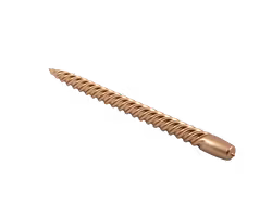 Snurrat stearinljus guld