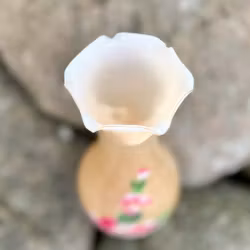 Handmålad vas lysterglas
