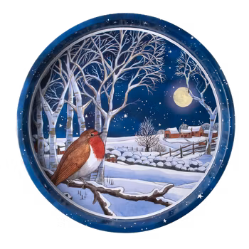 Emma Bridgewater bricka Winter Robin