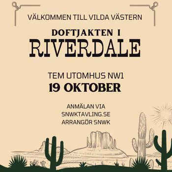 OFFICIELL TÄVLLING 19/10 TEM 1 utomhus - Doftjakten i Riverdale