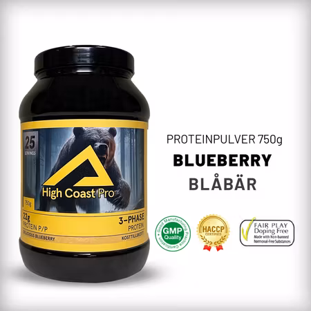 High Coast Pro 3-Phase Protein – Delicious Blueberry 750g