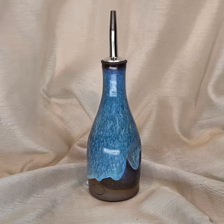 Oljeflaska, 16 cm, Mörkt blågrön