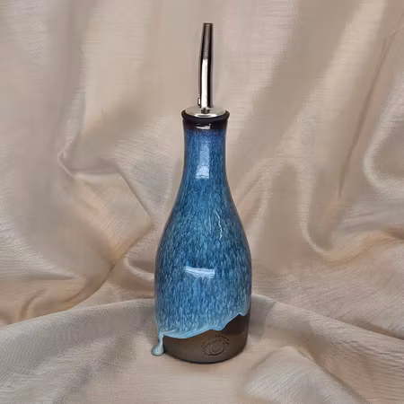 Oljeflaska, 16 cm, Mörkt blågrön