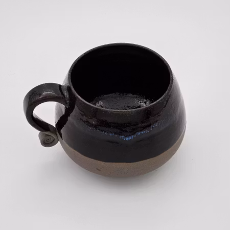 Kaffekopp, ca 3 dl, Mörkbrun
