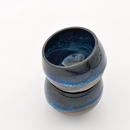 Små glas, ca 1,5 dl, Mörkblå