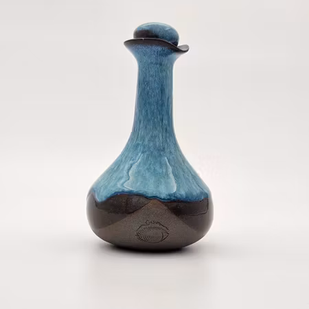 Oljeflaska, 15 cm, Blågrön
