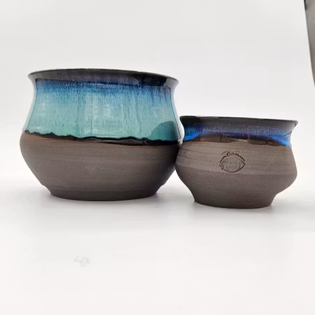 Stor urna/vas, 19 cm, Turkos