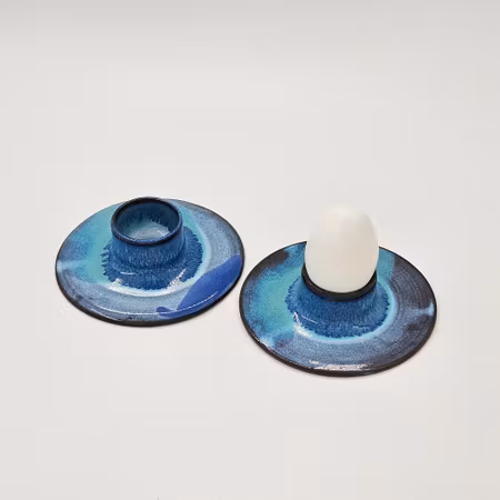 Äggkopp, 11,5 cm, Blå-Turkos