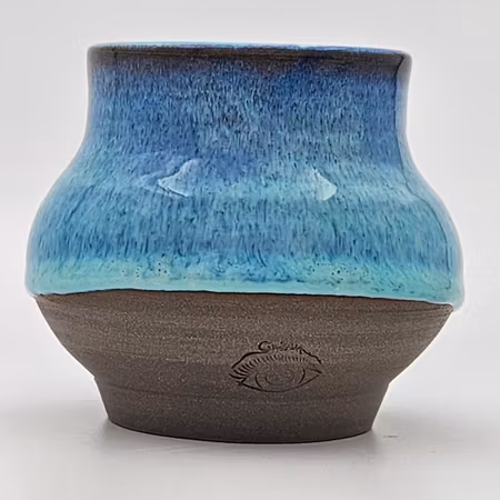 Urna/vas, 10 cm, Turkos