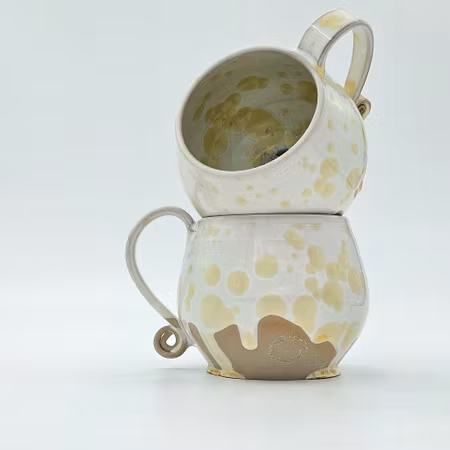 Kaffekopp, ca 3 dl, Titan kristallglasyr